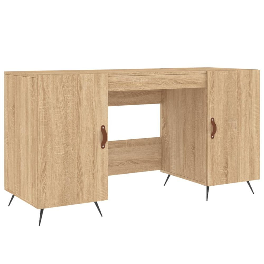 Vidaxl Stôl dub somoma 140x50x75 cm kompozitné drevo